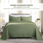 Jacquard Matelassé Paisley Cotton Bedspread Set - Bedspread by Superior