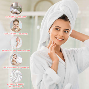 Zero Twist Smart Dry Combed Cotton 2 Piece Bath Towel Set - Jade