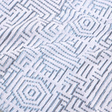 Jasper Cotton Geometric Jacquard Plush Bath Towel Set 2-Piece