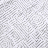 Jasper Cotton Geometric Jacquard Plush Bath Towel Set 2-Piece