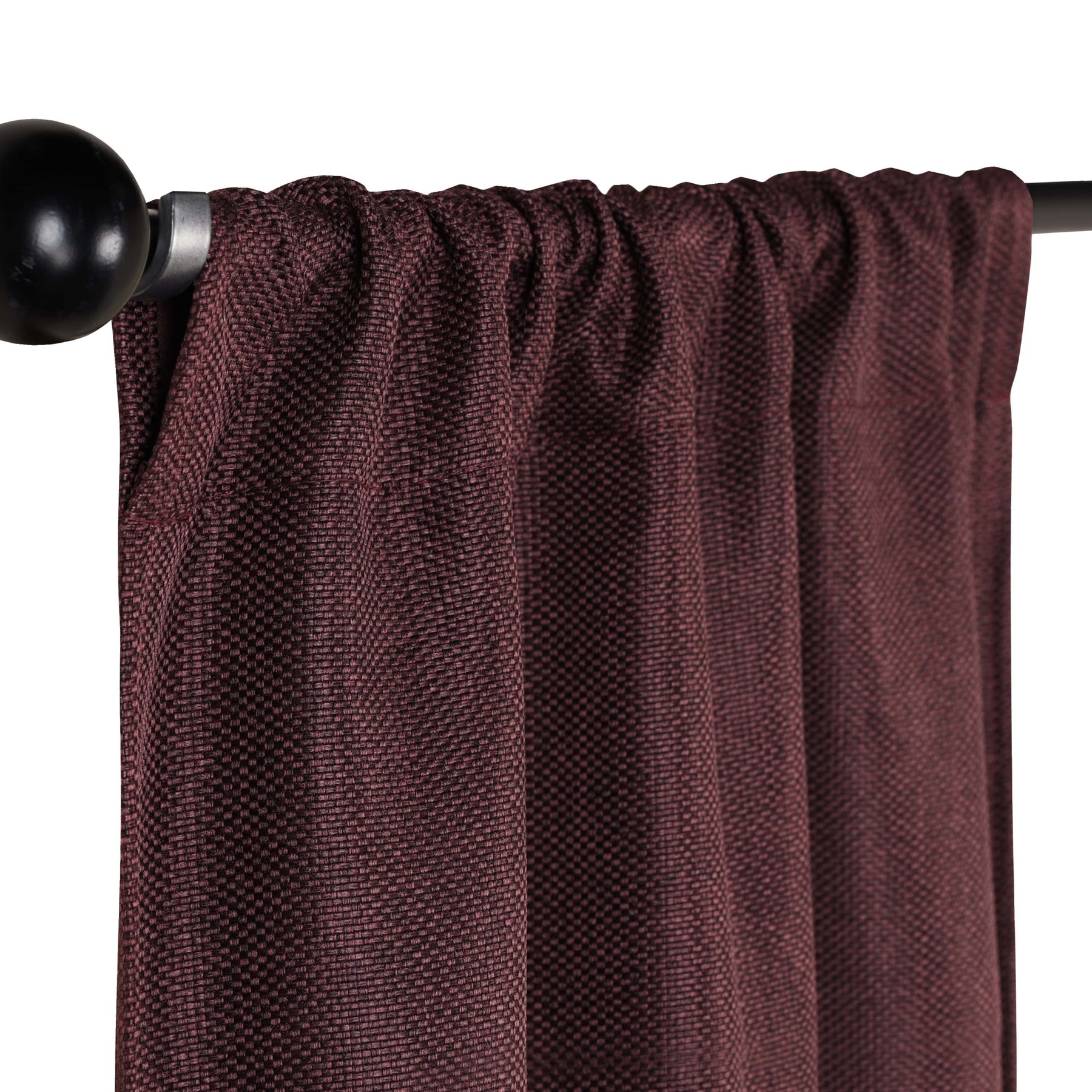 Jaxon Textured Blackout Curtain Set of 2 Panels - Mulberry