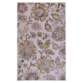 Superior Jezabel Traditional Floral Non-Slip Indoor Washable Area Rug - Lilac/Grey