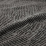 Kacey Ribbed Fluffy Fleece Blanket - Plush Striped Textured Throw