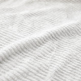 Kacey Ribbed Fluffy Fleece Blanket - Plush Striped Textured Throw