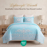 Superior Kymbal Cotton Blend Woven Medallion Jacquard Bedspread Set