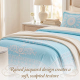 Superior Kymbal Cotton Blend Woven Medallion Jacquard Bedspread Set