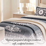 Superior Kymbal Cotton Blend Woven Medallion Jacquard Bedspread Set