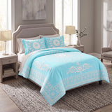 Superior Kymbal Cotton Blend Woven Medallion Jacquard Bedspread Set