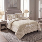 Superior Kymbal Cotton Blend Woven Medallion Jacquard Bedspread Set