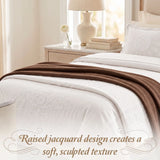 Superior Kymbal Cotton Blend Woven Medallion Jacquard Bedspread Set