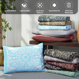 Kymbal Cotton Blend Woven Medallion Jacquard Bedspread Set