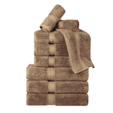Madison Egyptian Cotton Plush Heavyweight 9 Piece Towel Set - Egyptian Cotton Towel Set by Superior Brand