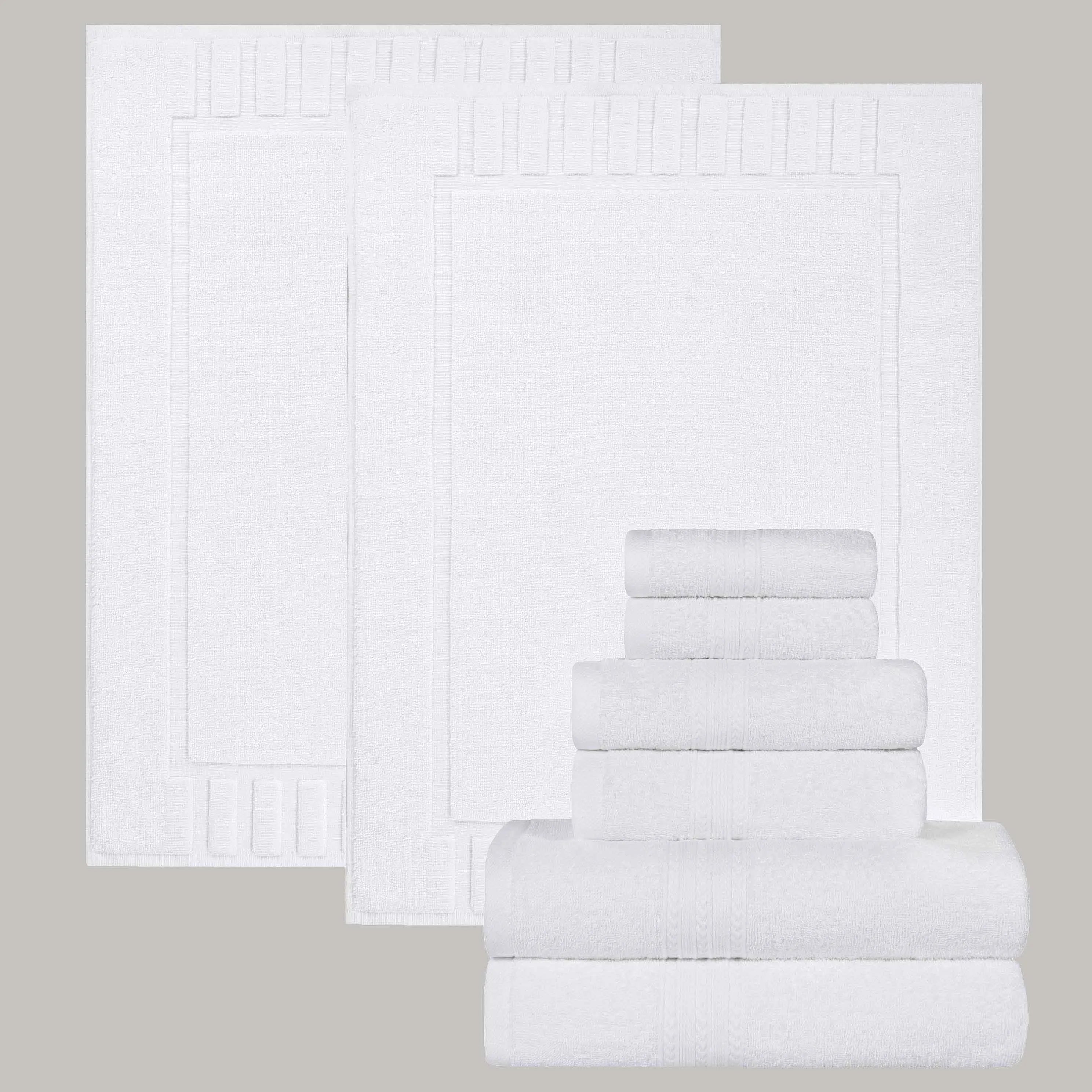 8-Piece Classic Eco Comfort Bath Bundle - Move-in Bundle by Superior Brand