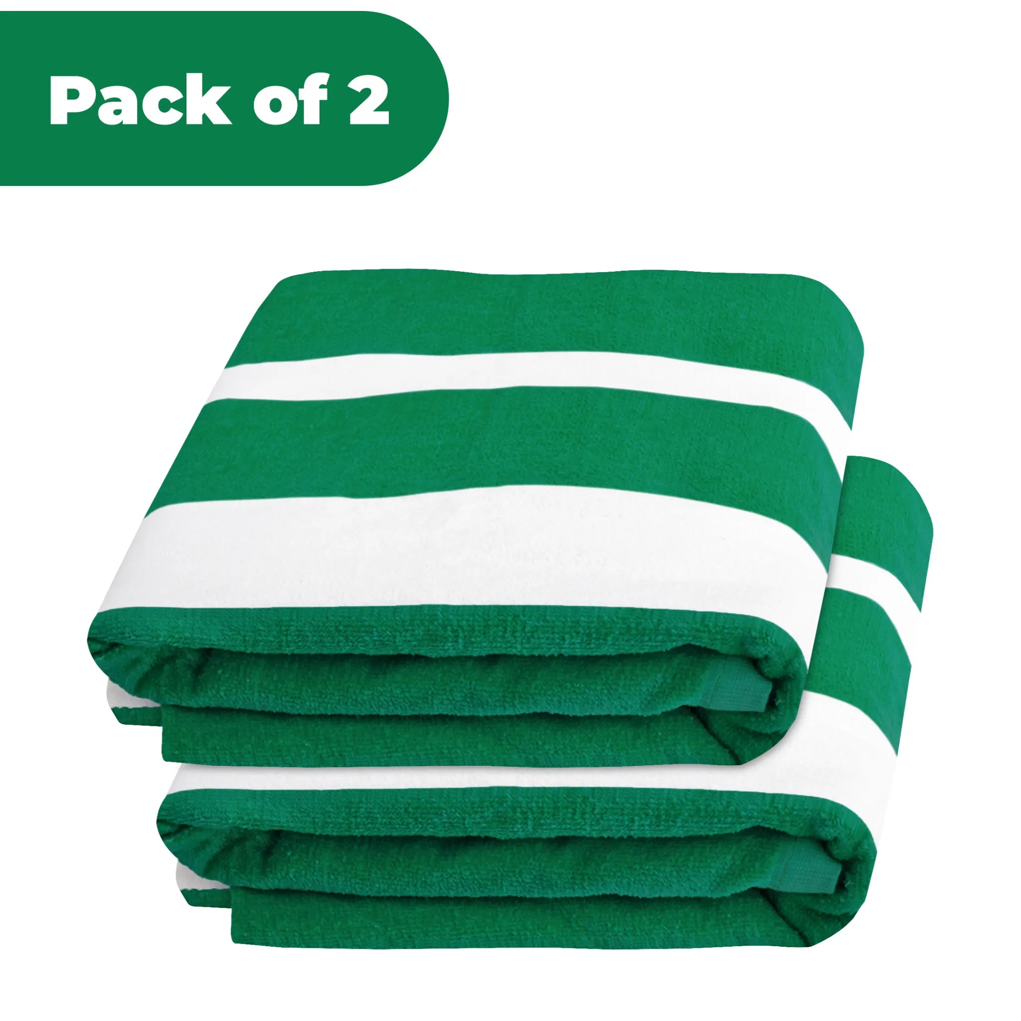 Superior Cabana Striped Cotton Chaise Lounge Chair Cover Set