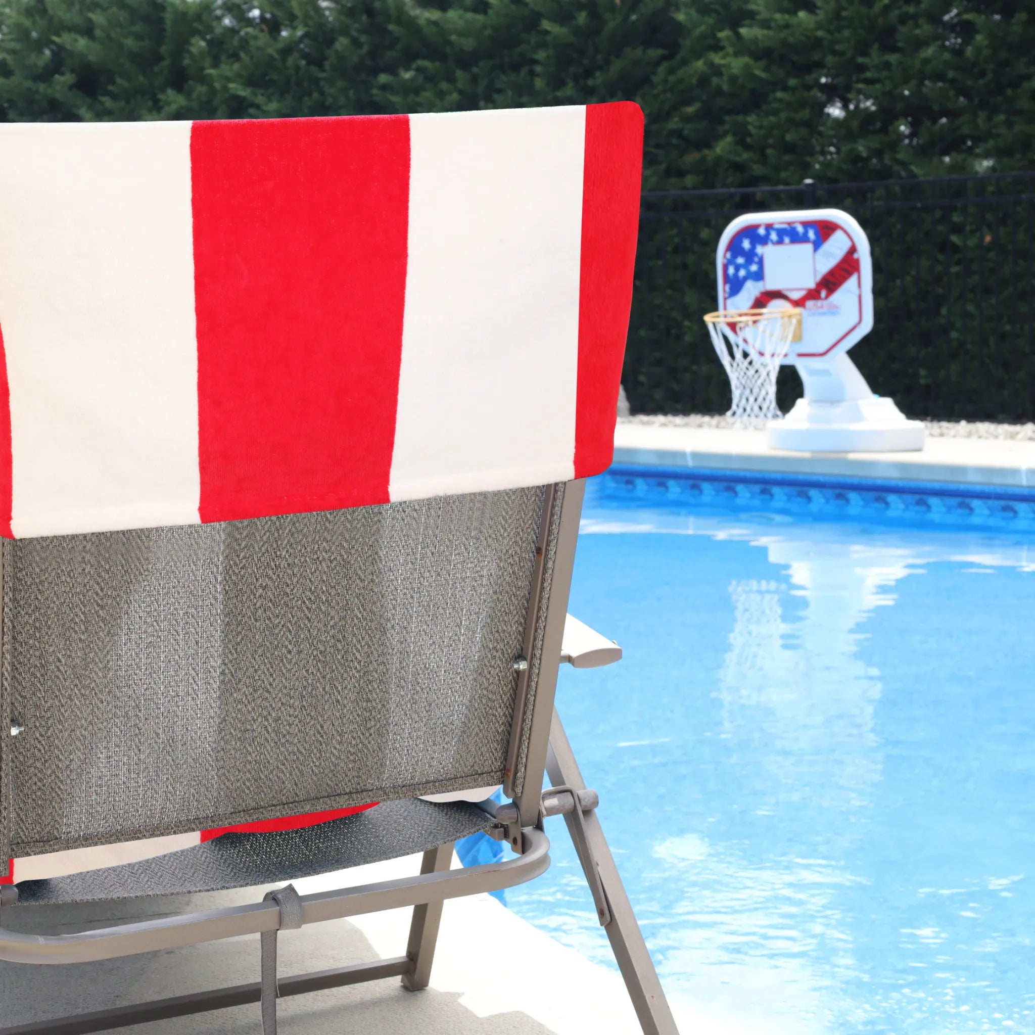Superior Cabana Striped Cotton Chaise Lounge Chair Cover Set