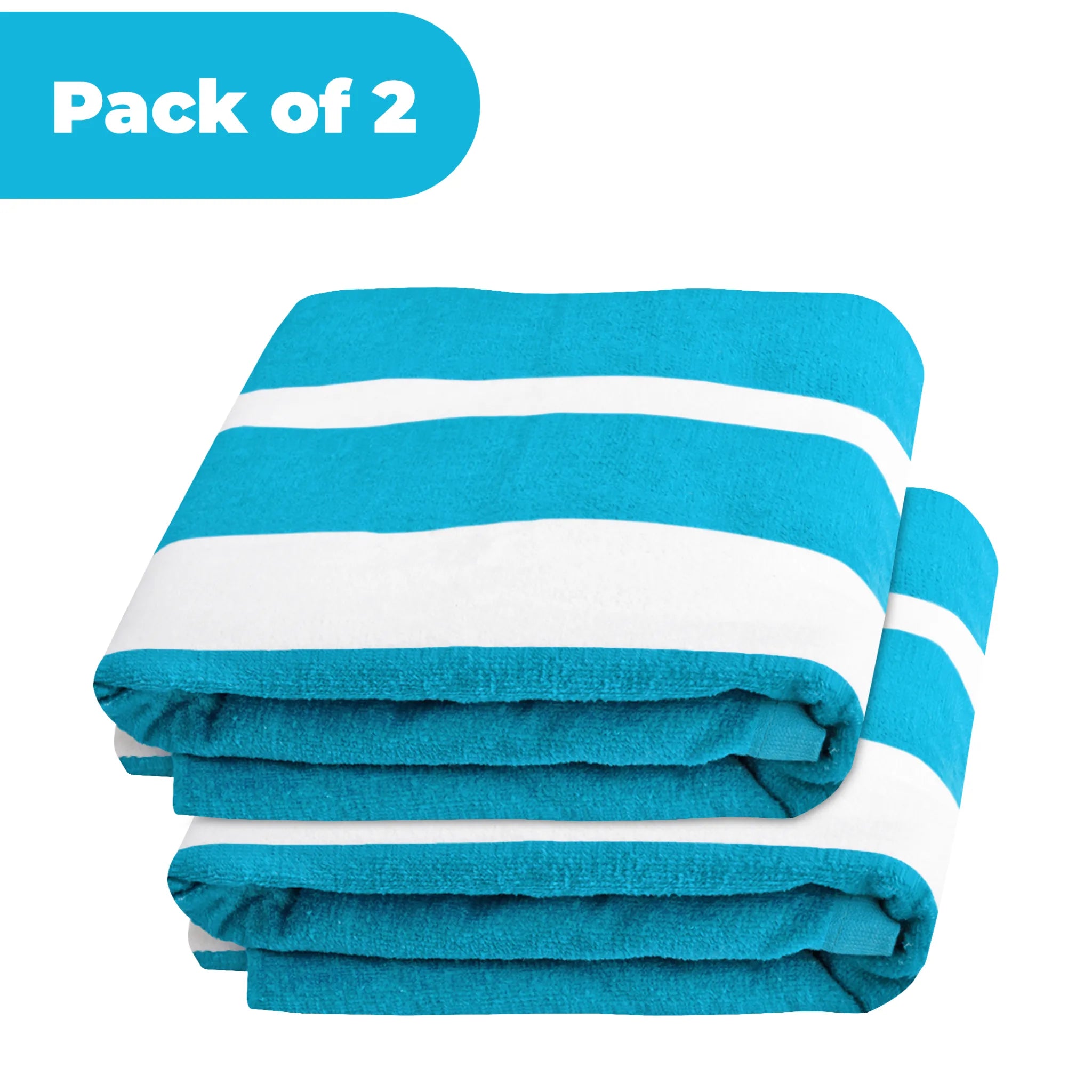 Superior Cabana Striped Cotton Chaise Lounge Chair Cover Set