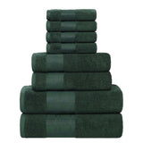 Larissa Cotton Geometric Border 8 Piece Assorted Towel Set - Towel Set by Superior Brand