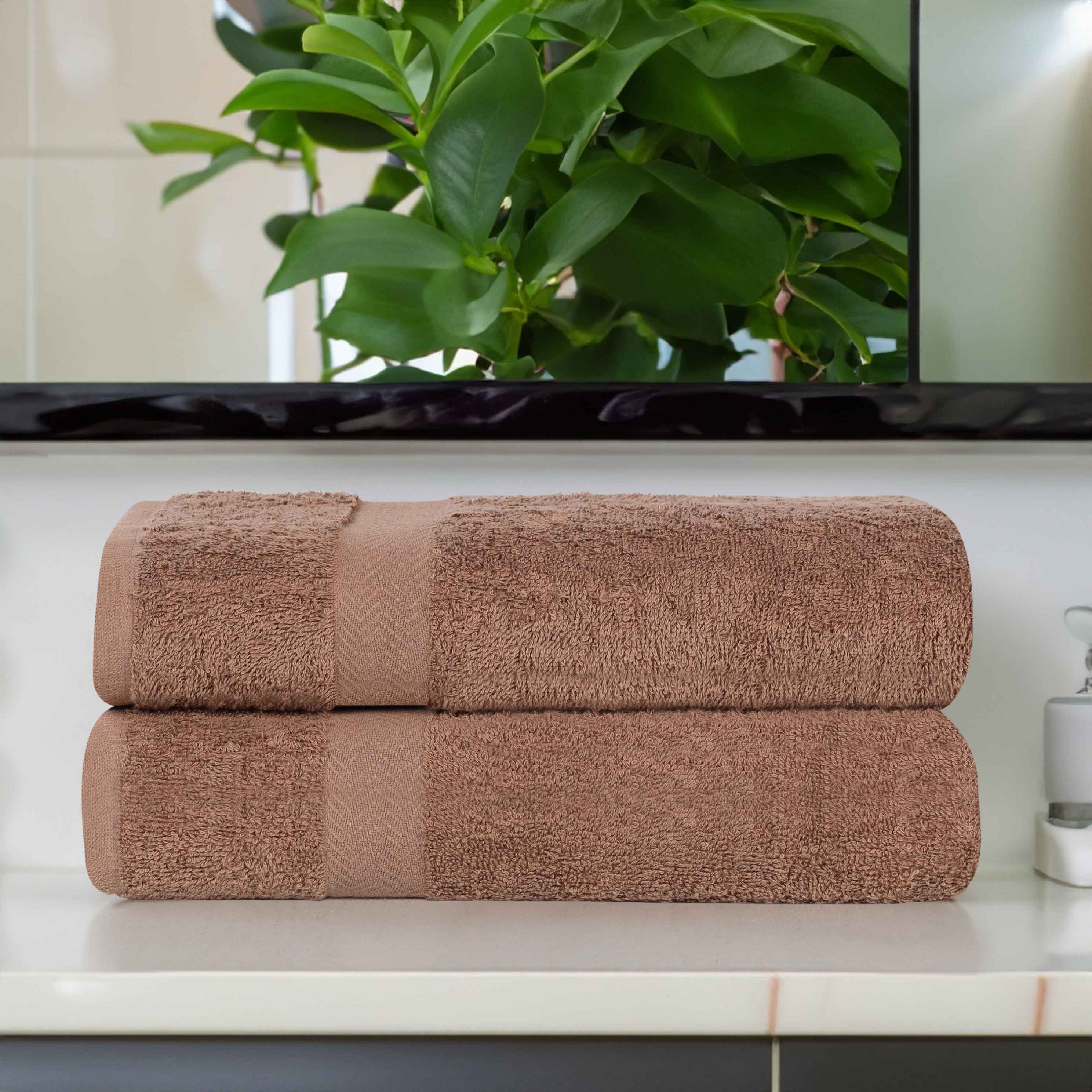 Cotton Eco-Friendly Bathroom Essentials 2 Piece Bath Sheet Set - Bath Sheets by Superior Brand