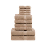 Madison Egyptian Cotton Pile Plush Heavyweight 10 Piece Towel Set - Egyptian Cotton Towel Set by Superior