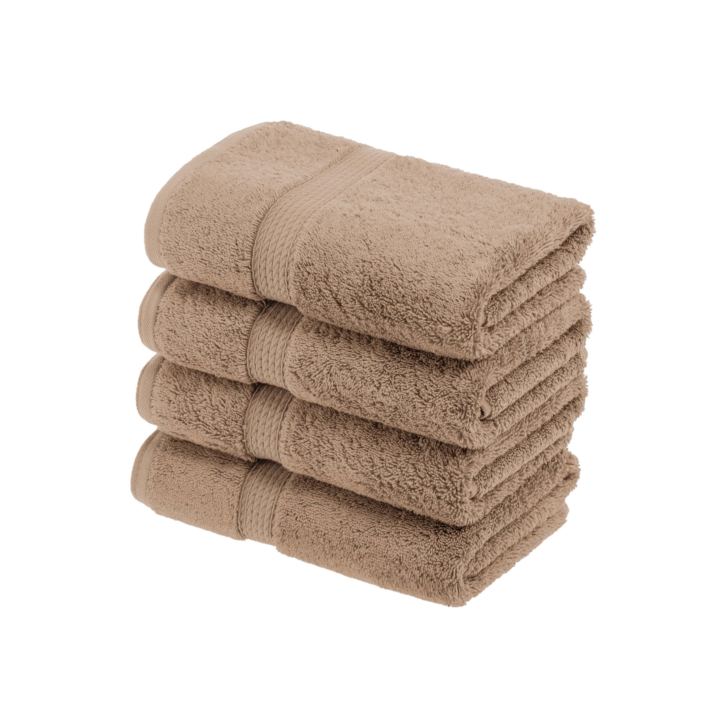 Madison Egyptian Cotton Pile Plush Heavyweight Hand Towel Set of 4 - Egyptian Cotton Hand Towel by Superior