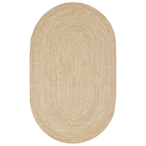 Reversible Braided Eco-Friendly Area Rug Indoor Outdoor Rugs - LatteWhite