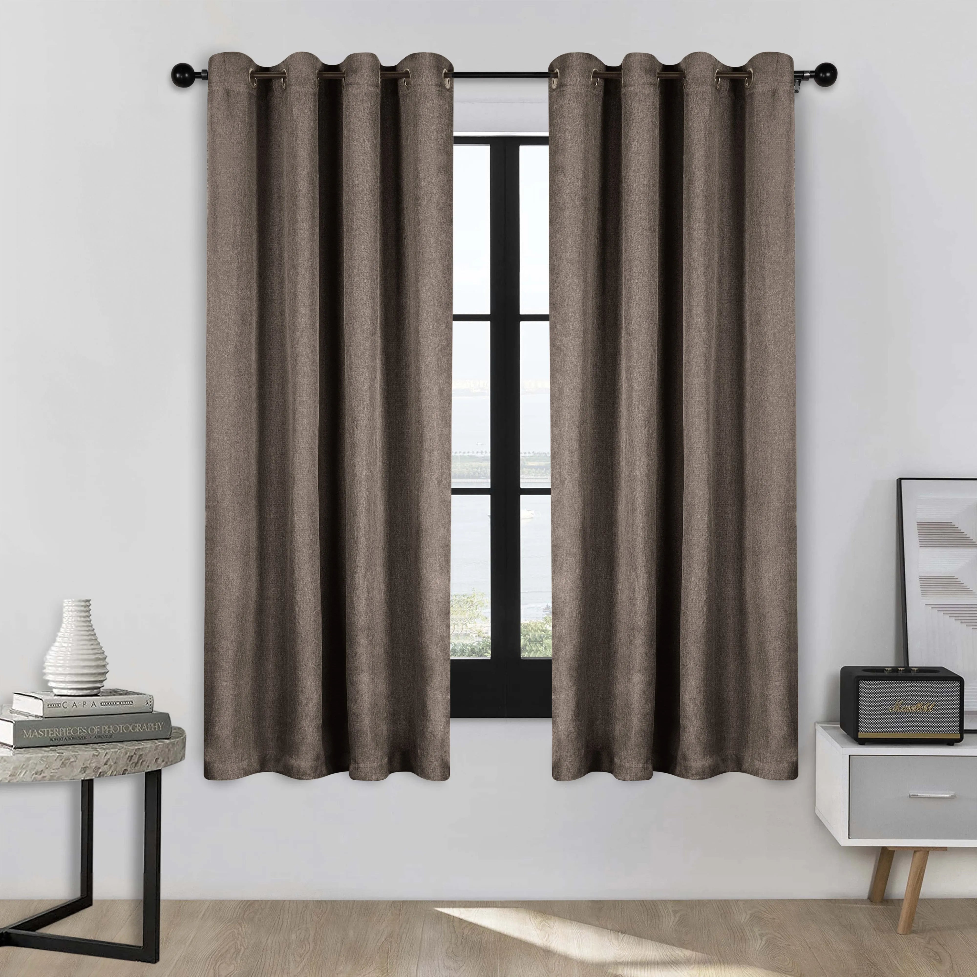 Linen Washable Room Darkening Blackout Curtains, Set of 2 - Blackout Curtains by Superior Brand