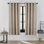 Linen Washable Room Darkening Blackout Curtains, Set of 2 - Blackout Curtains by Superior