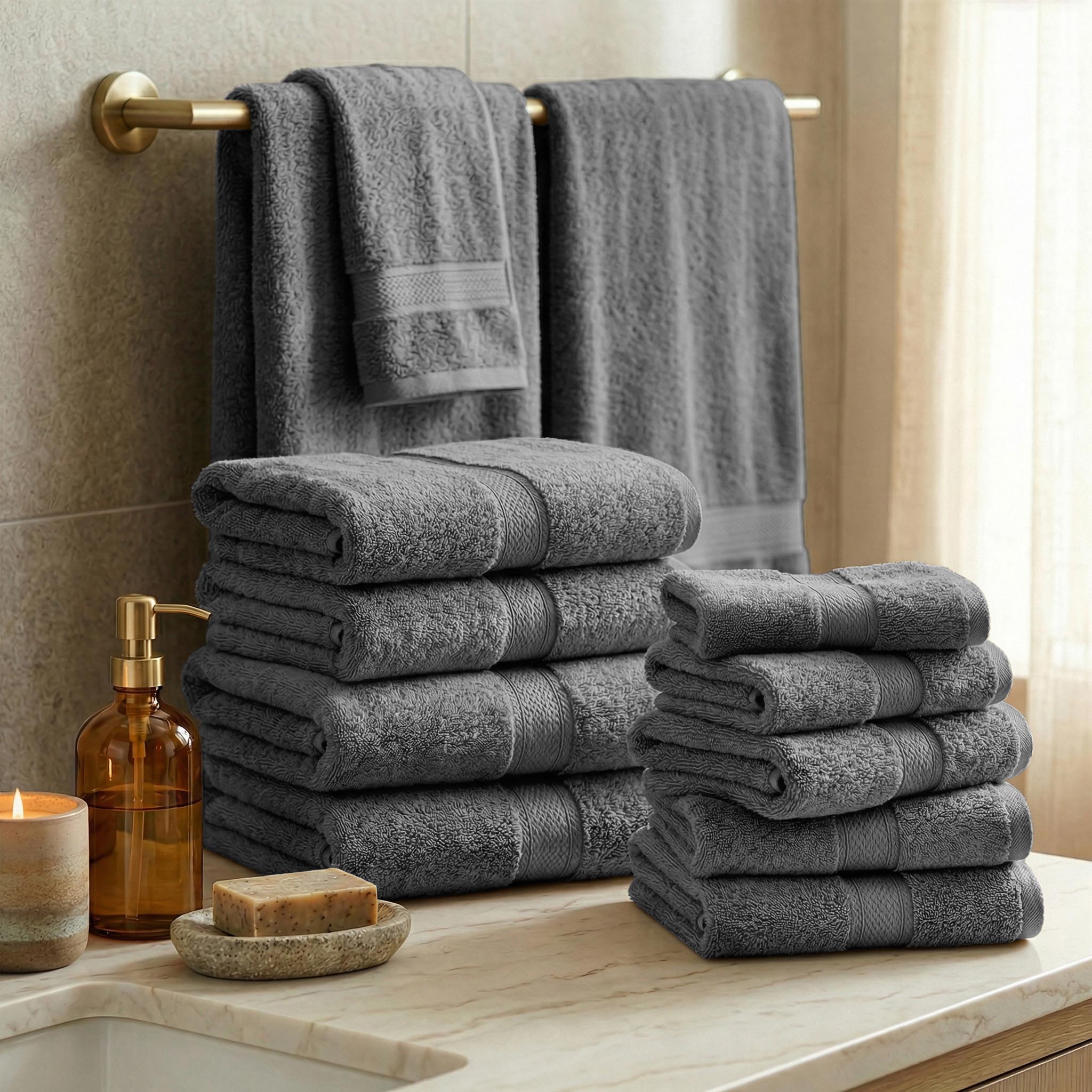 Egyptian Cotton Madison Plush Towel Sets By Superior Brand