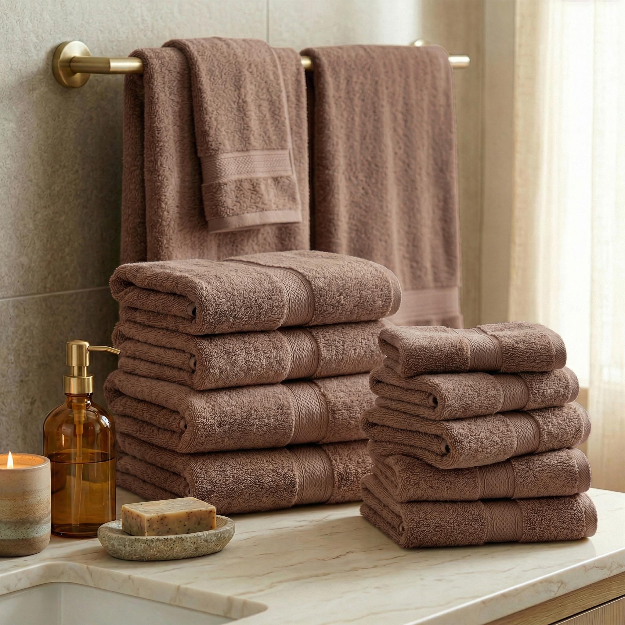 Egyptian Cotton Madison Plush Towel Sets By Superior Brand