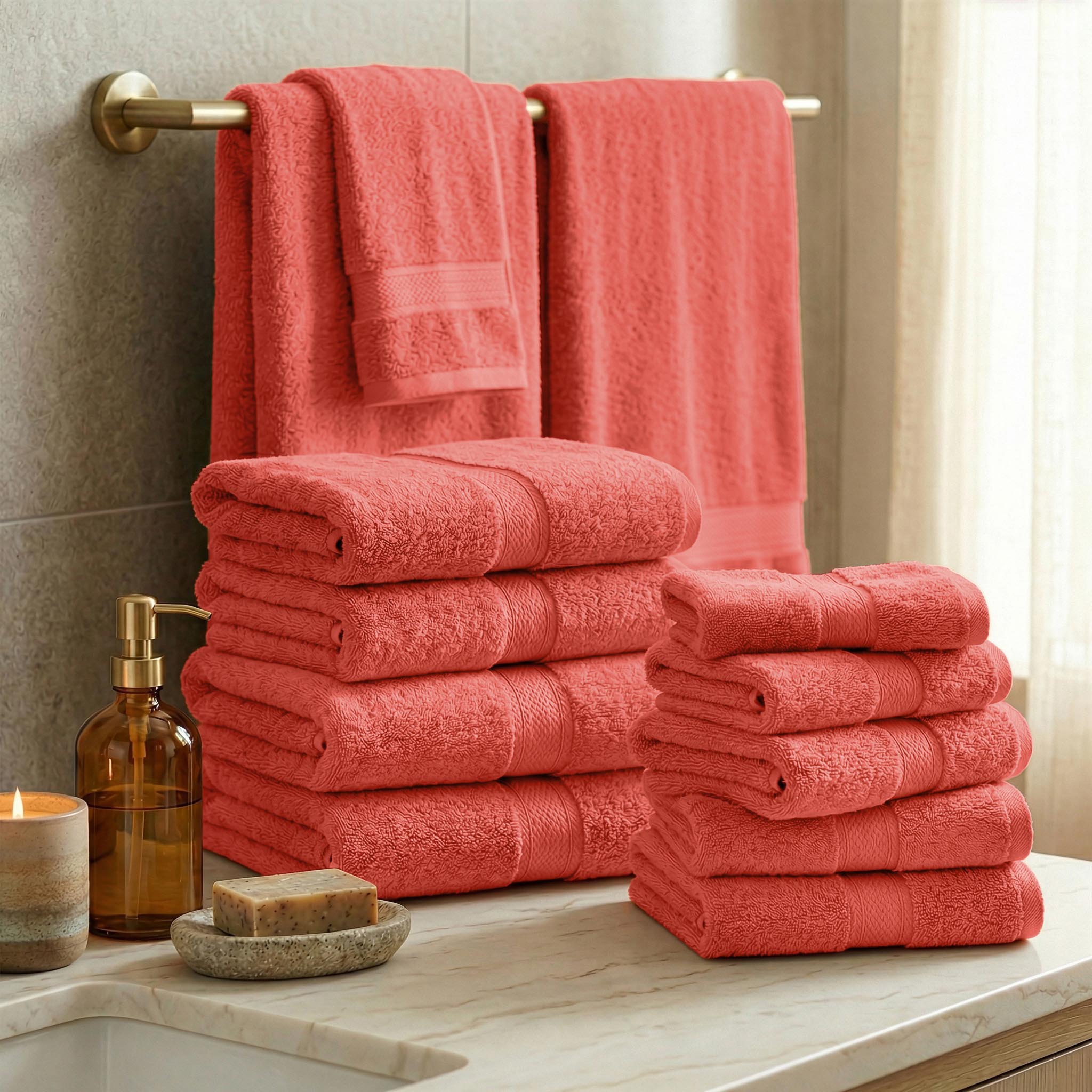 Egyptian Cotton Madison Plush Towel Sets By Superior Brand