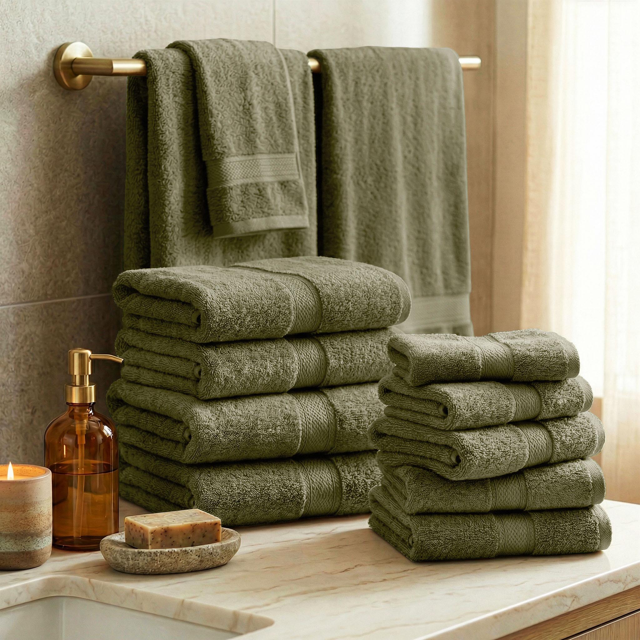 Egyptian Cotton Madison Plush Towel Sets By Superior Brand