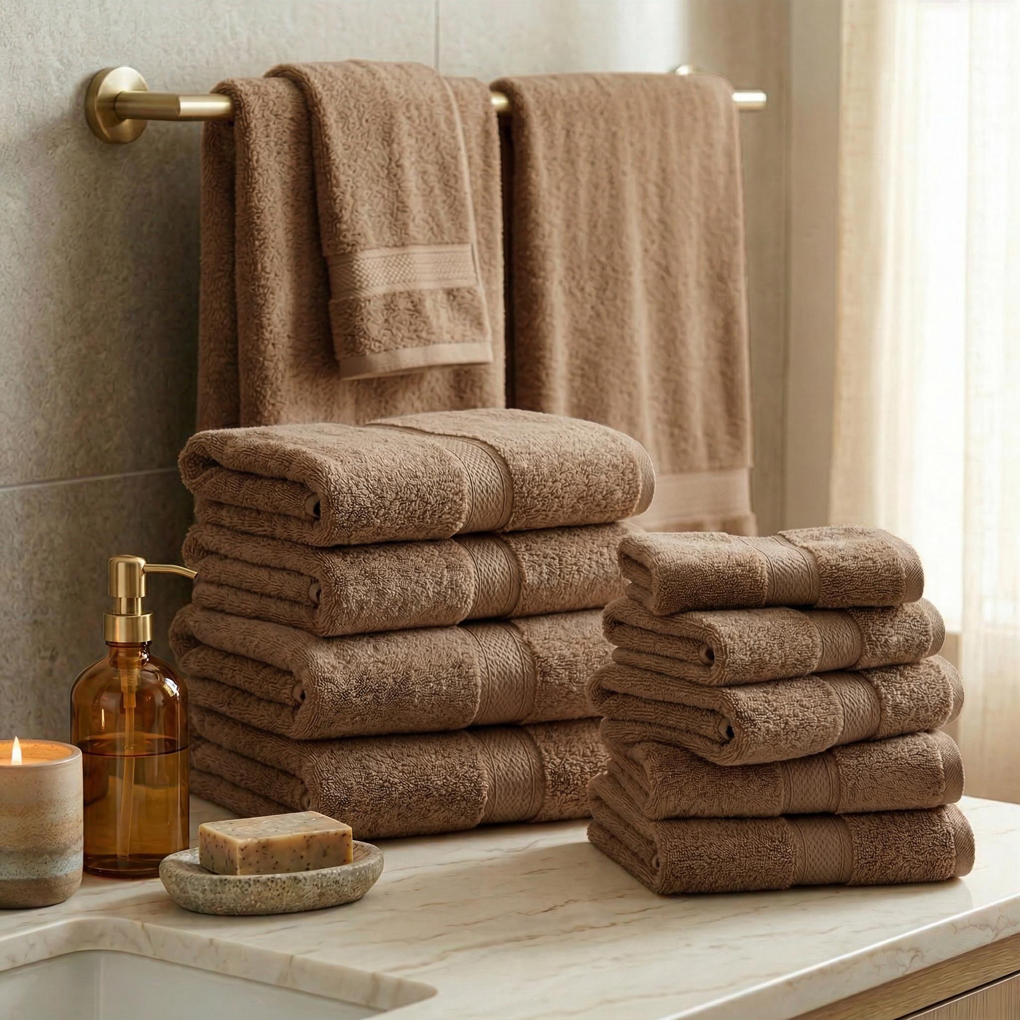 Egyptian Cotton Madison Plush Towel Sets By Superior Brand