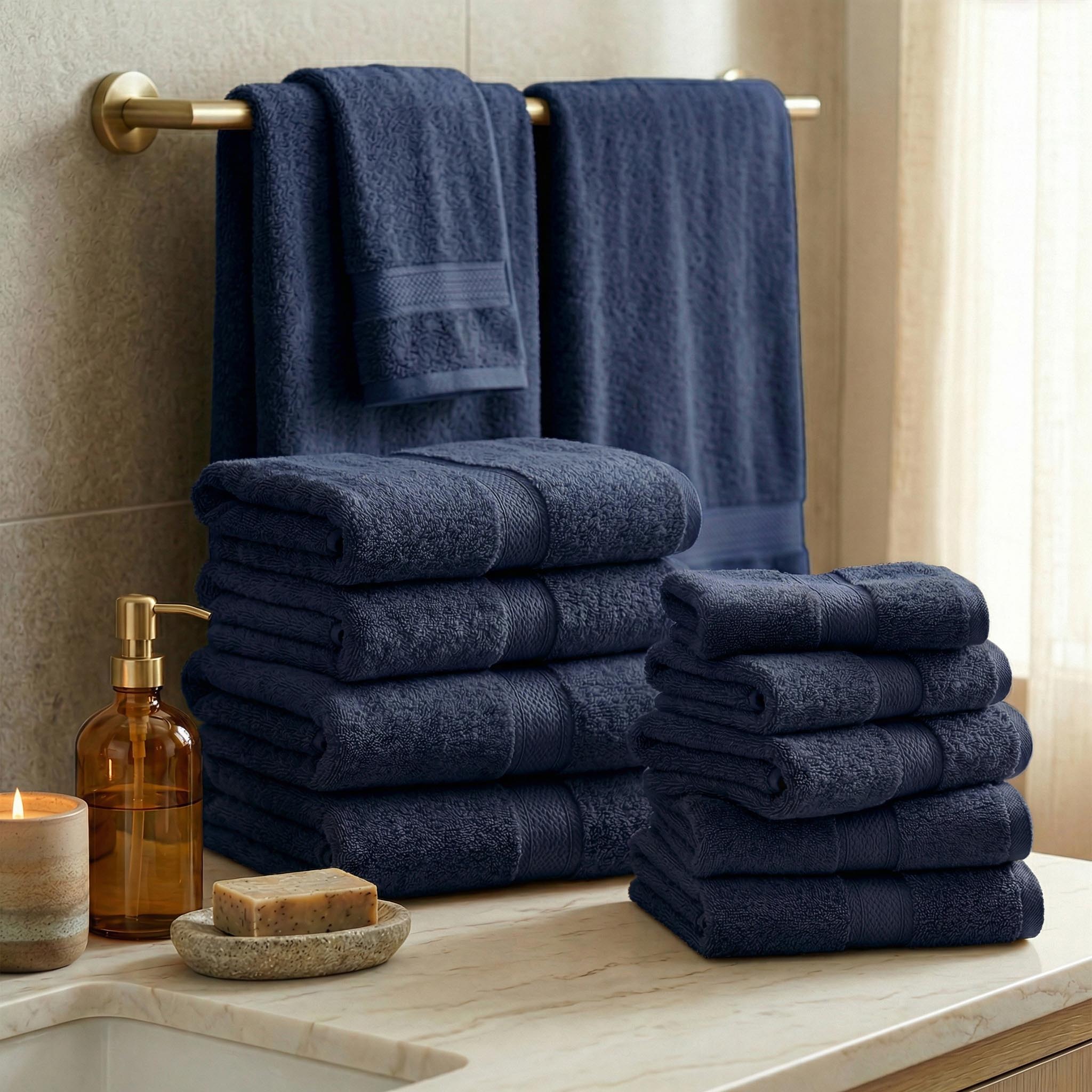 Egyptian Cotton Madison Plush Towel Sets By Superior Brand