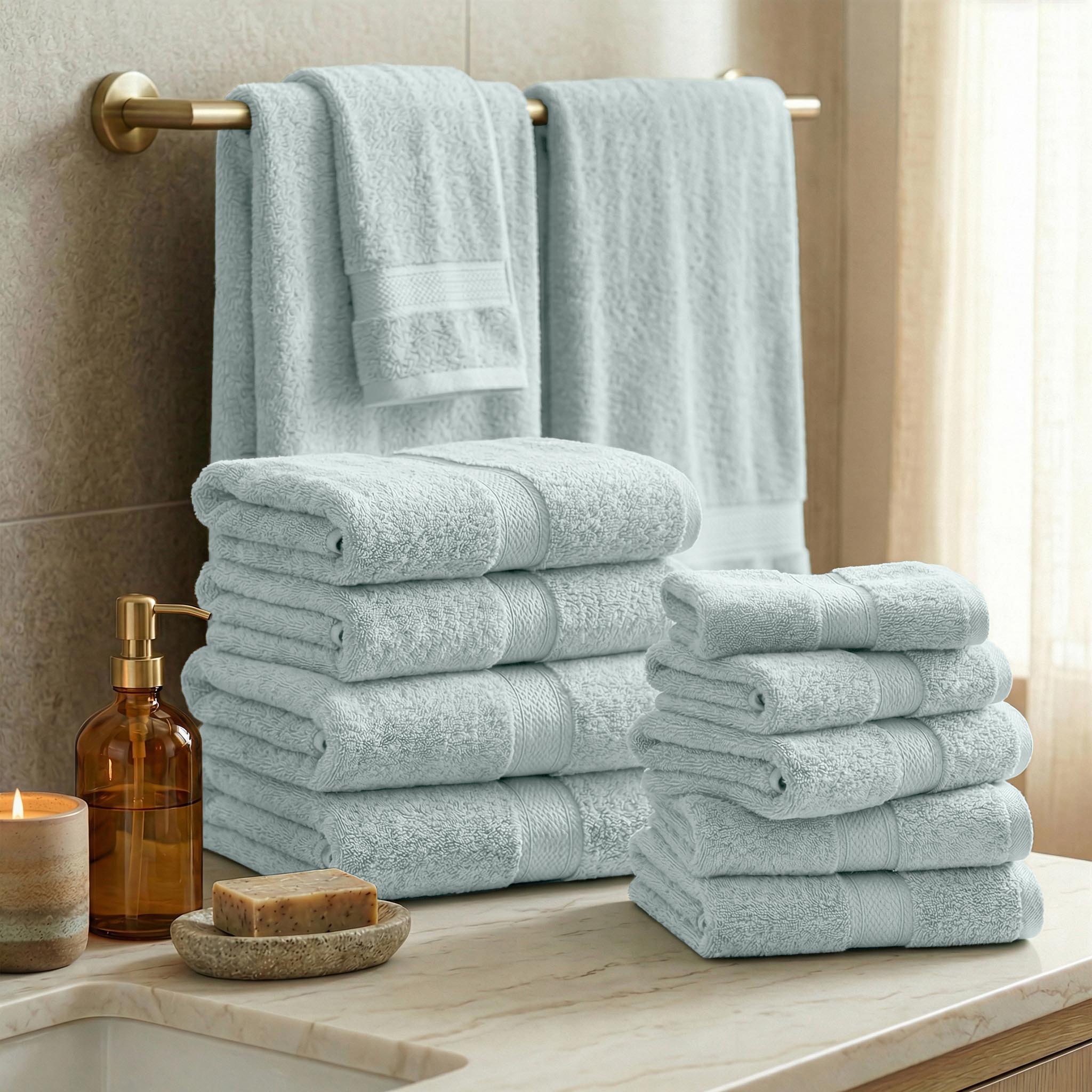 Egyptian Cotton Madison Plush Towel Sets By Superior Brand