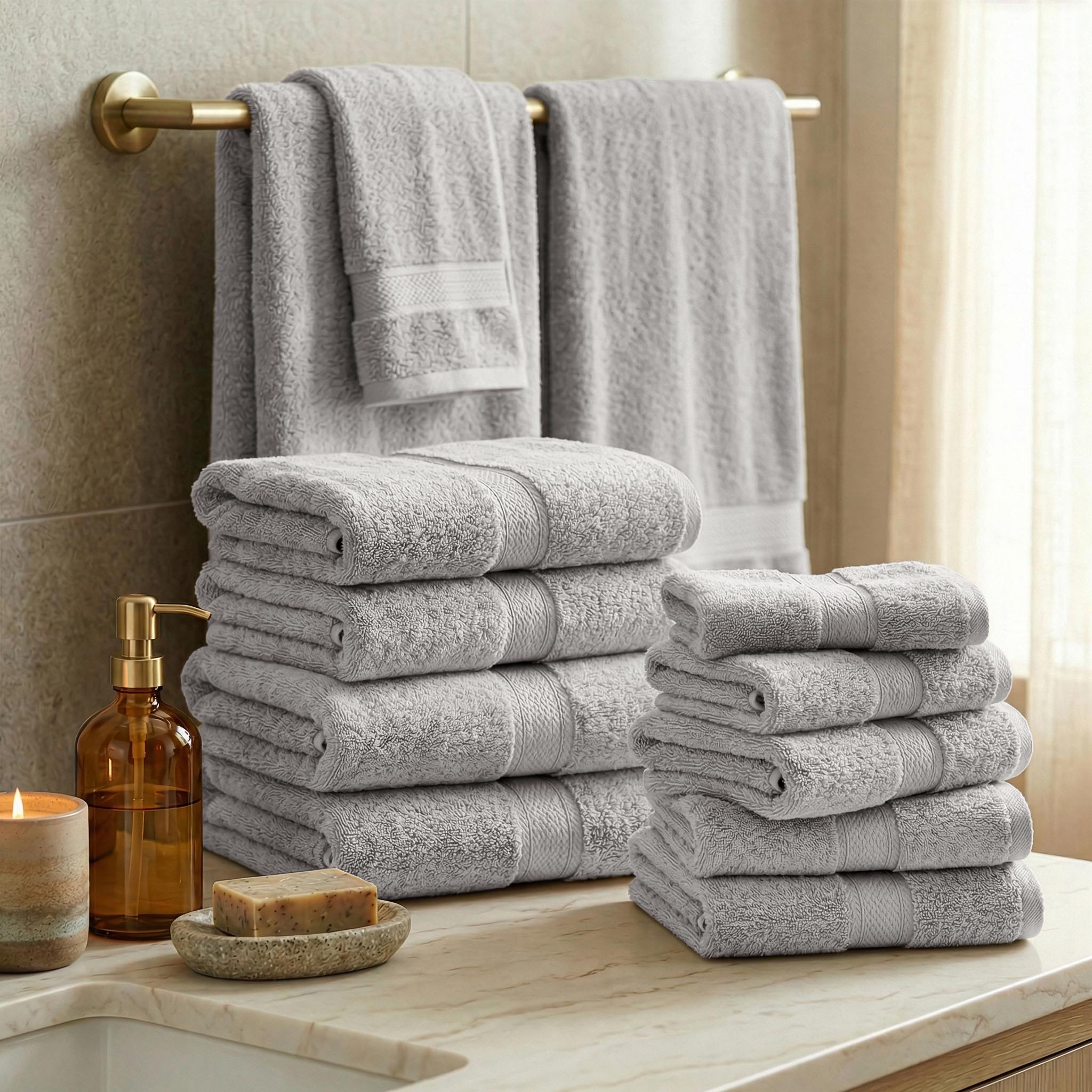 Egyptian Cotton Madison Plush Towel Sets By Superior Brand