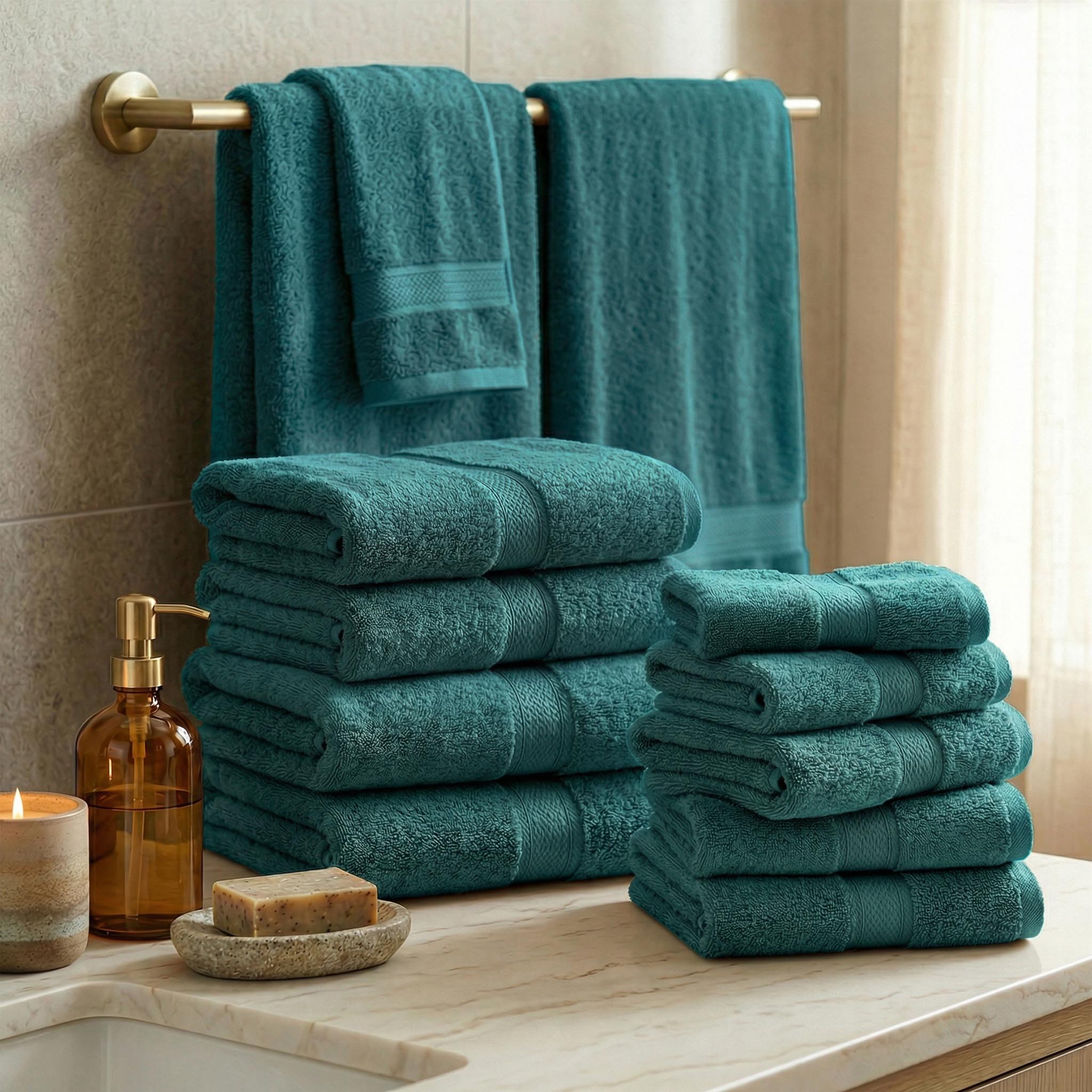 Egyptian Cotton Madison Plush Towel Sets By Superior Brand