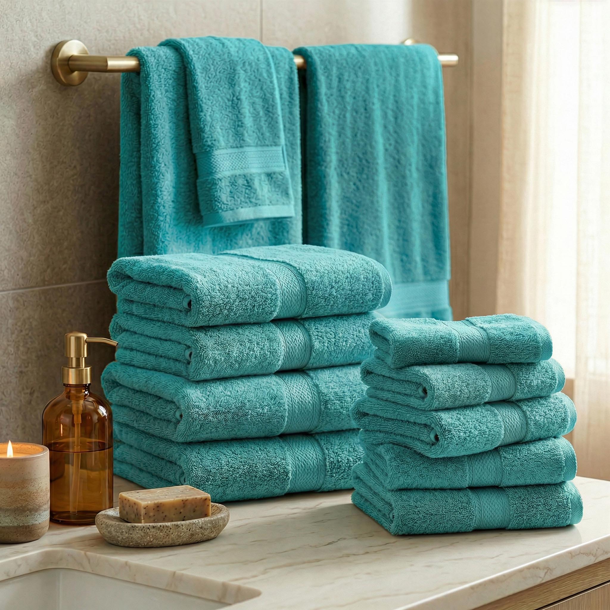 Egyptian Cotton Madison Plush Towel Sets By Superior Brand