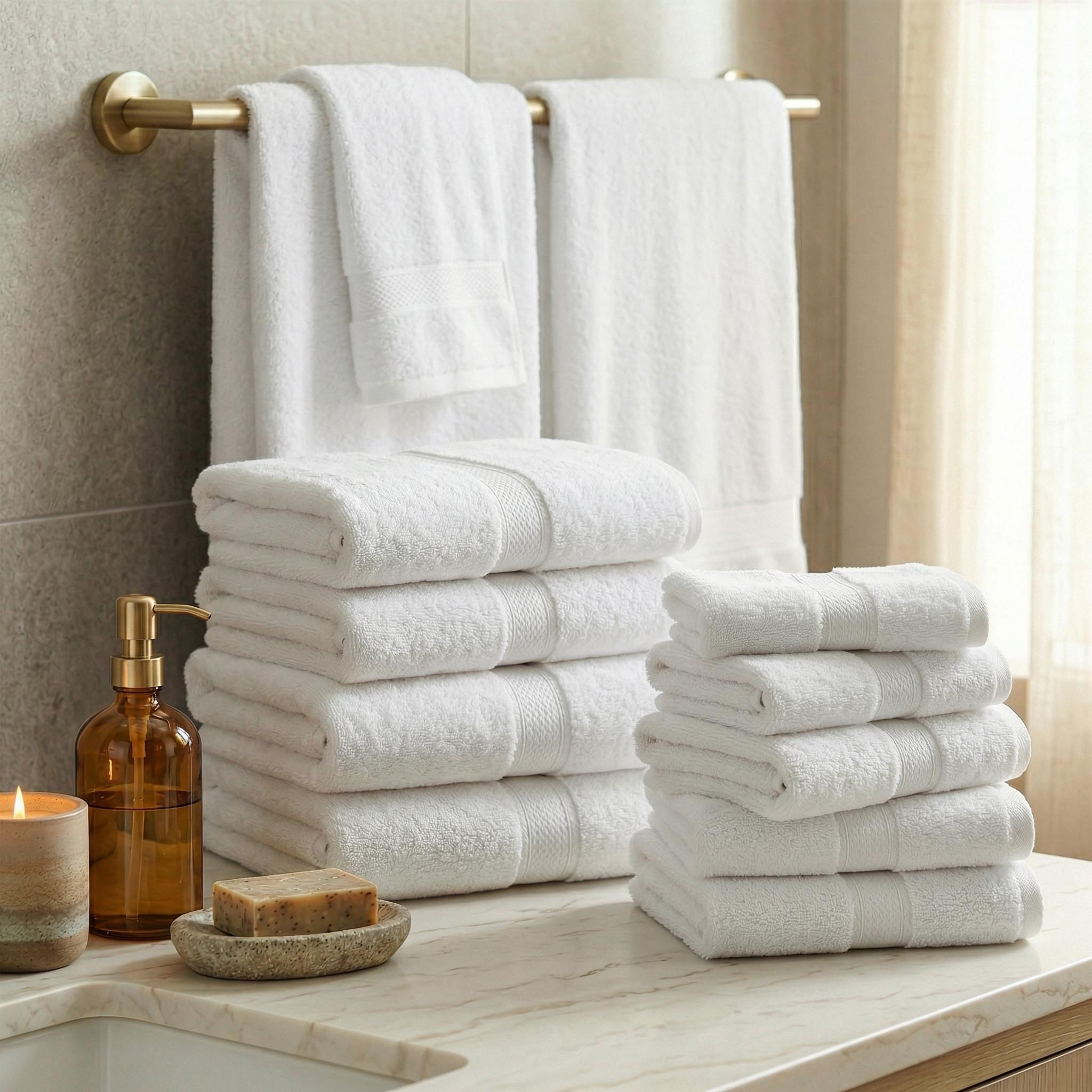 Egyptian Cotton Madison Plush Towel Sets By Superior Brand