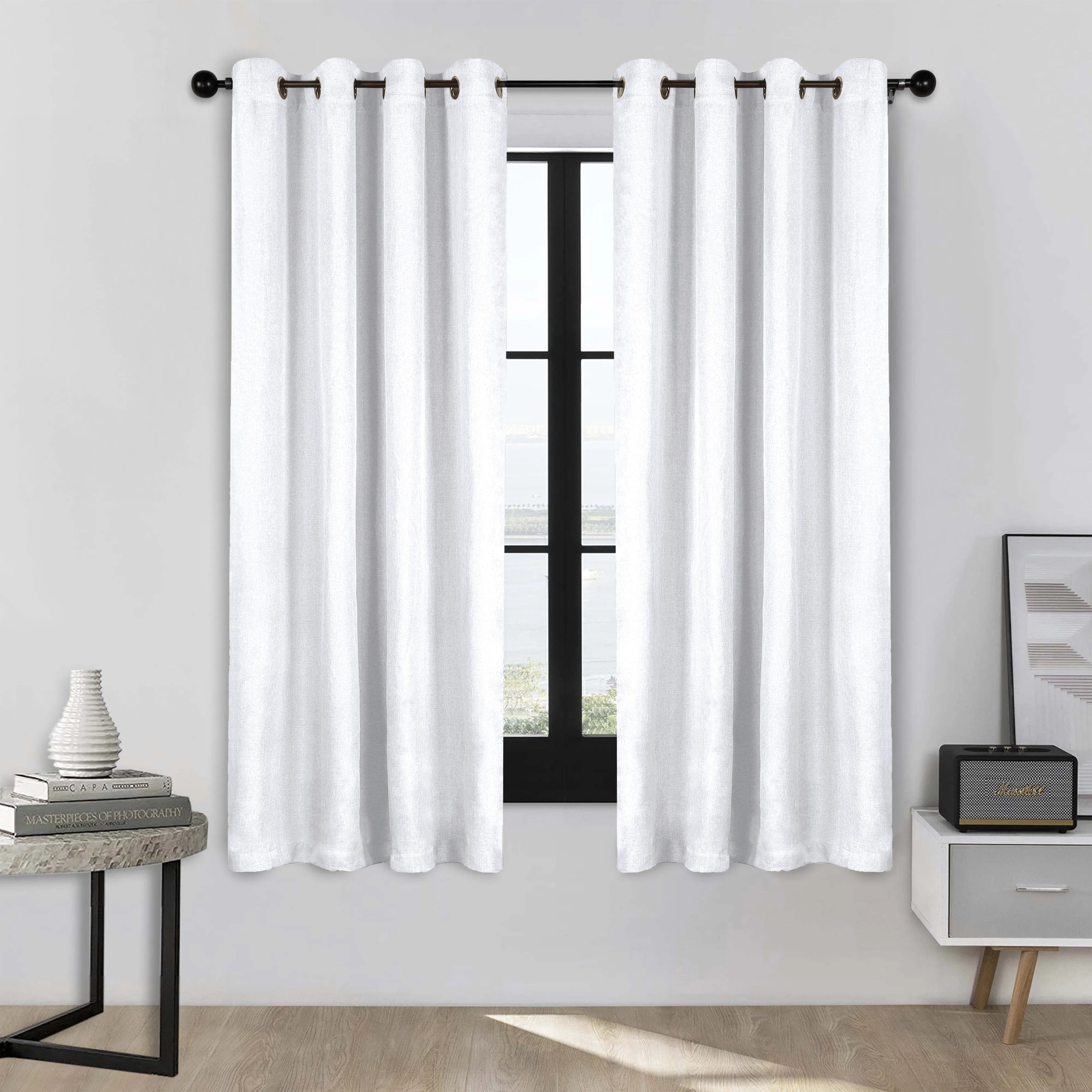 Linen Washable Room Darkening Blackout Curtains, Set of 2 - Blackout Curtains by Superior Brand