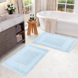 Egyptian Cotton Bath Mat Set of 2 Greek Key Infinity Border