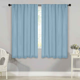 Solid Room Darkening Blackout Curtain Panels, Back Tabs, Set of 2 - Blackout Curtains by Superior