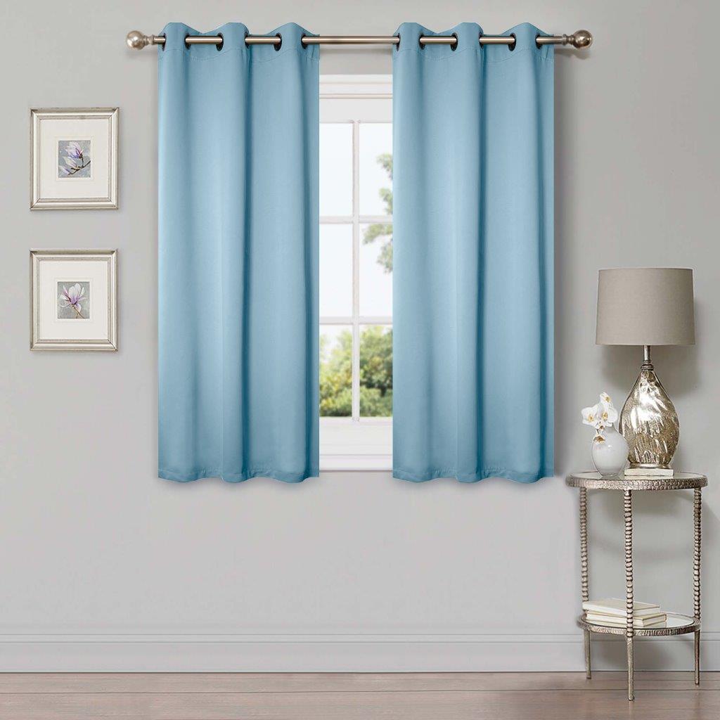Solid Machine Washable Room Darkening Blackout Curtain 42 Inches - Blackout Curtains by Superior