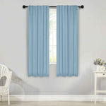 Solid Room Darkening Blackout Curtain Panels, Back Tabs, Set of 2 - Blackout Curtains by Superior