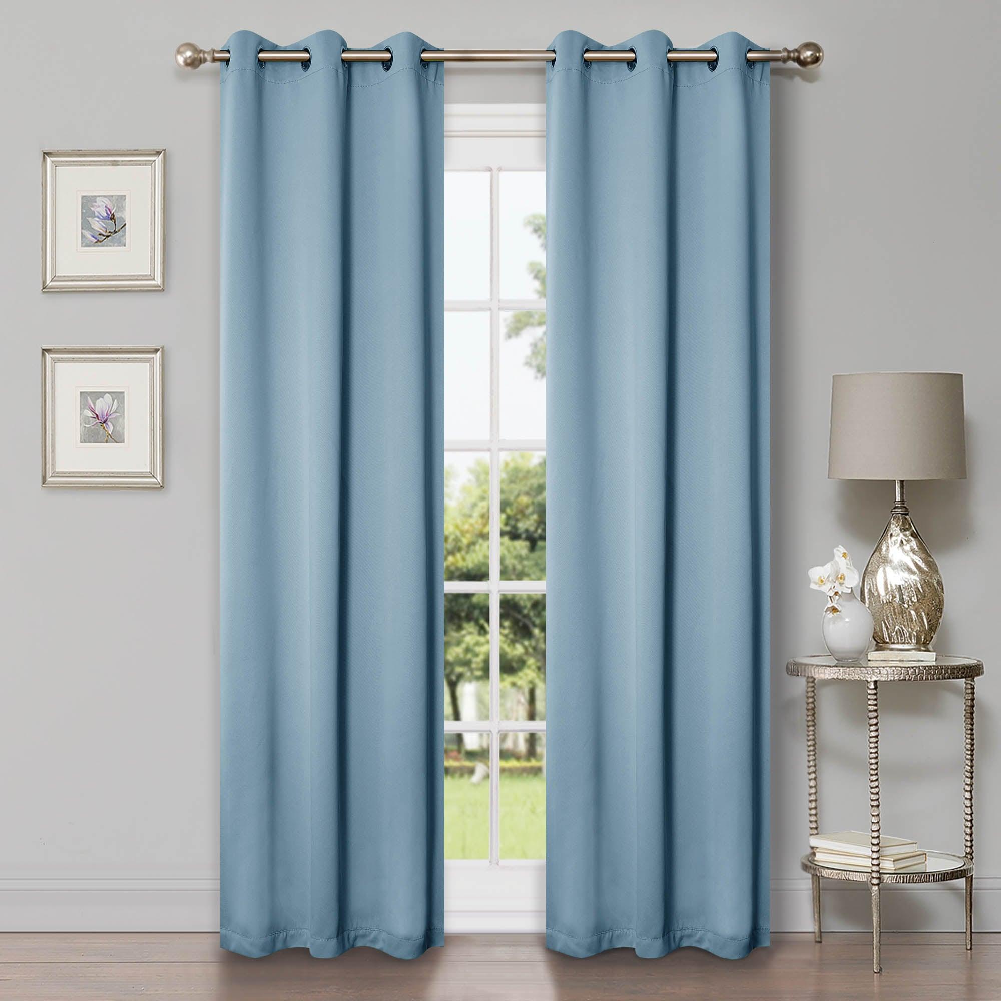 Solid Machine Washable Room Darkening Blackout Curtains, Set of 2 - Blackout Curtains by Superior Brand