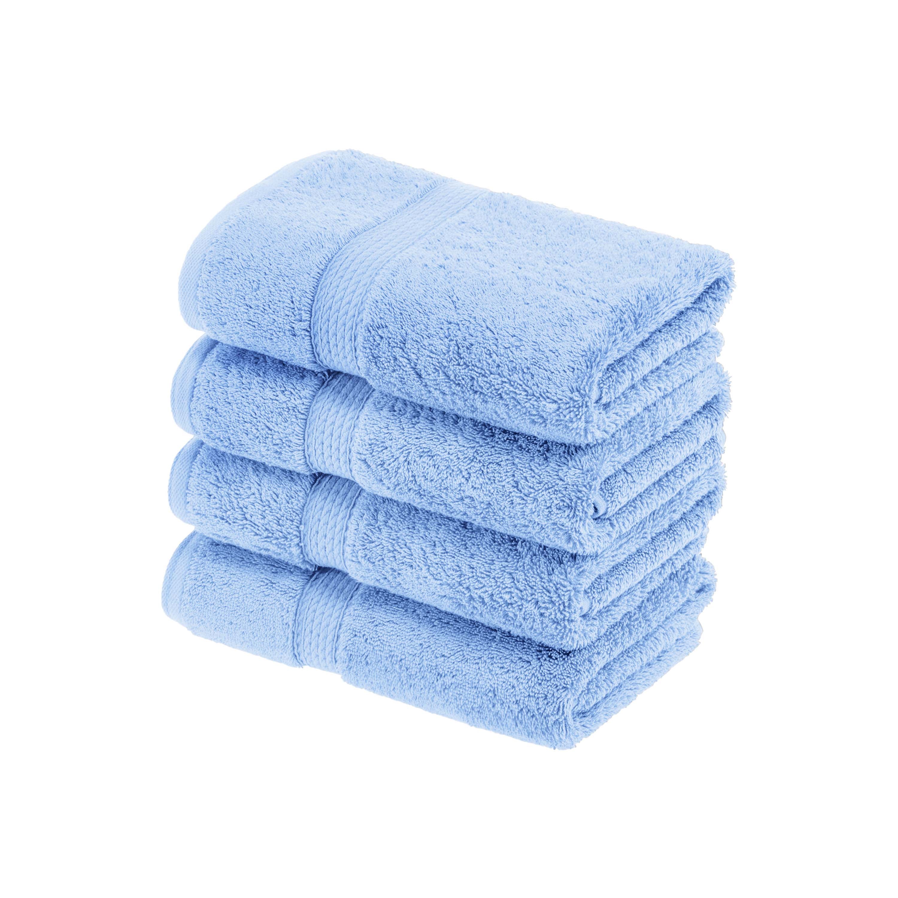 Madison Egyptian Cotton Pile Plush Heavyweight Hand Towel Set of 4 - Egyptian Cotton Hand Towel by Superior