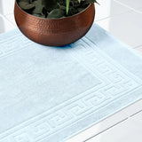 Egyptian Cotton Bath Mat Set of 2 Greek Key Infinity Border
