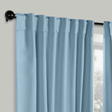 Solid Room Darkening Blackout Curtain Panels, Back Tabs, Set of 2 - Blackout Curtains by Superior