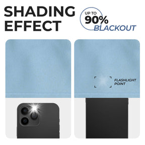 Solid Machine Washable Room Darkening Blackout Curtain - Iight Blue