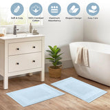 Egyptian Cotton Bath Mat Set of 2 Greek Key Infinity Border
