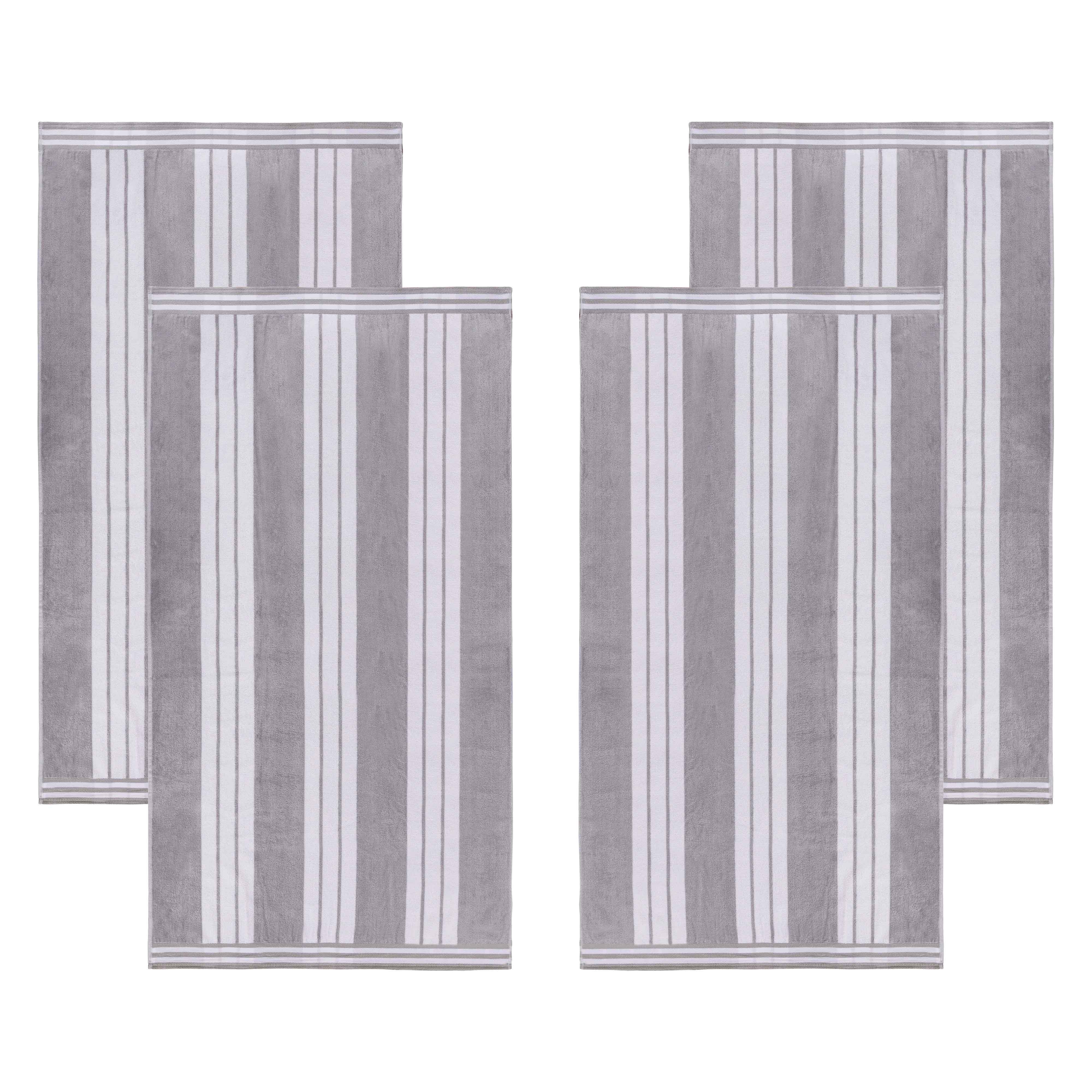 Striped Extra Large Oversized Absorbent Quick Dry Cotton Beach Towel - Beach Towel by Superior